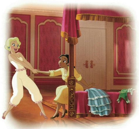 Tiana X Charlotte, Lottie Princess And The Frog, Frog Icon, Tiana And Naveen, Princesa Tiana, Disney Princesses And Princes, Disney Princess Drawings, Princess And The Frog, Disney Artwork