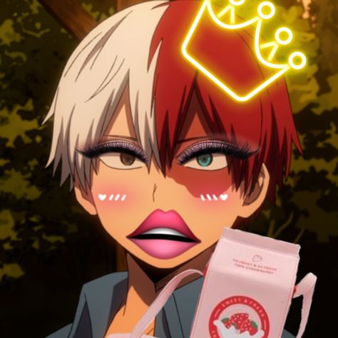 Bnha todoroki as a girl 👁️👄👁️ Hilarious Videos, Anime Family, Anime Meme, Material Girl, Material Girls, Really Funny Pictures, Boku No Hero Academia, Anime Images, Anime Memes