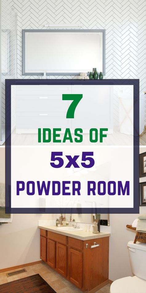 For those who have extra 5x5 feet of extra space and want to transform it into powder room we got it all covered. Our information post explains 7 ideas of 5x5 powder room spaces that can be used with comfort and have good size fixtures. 5x5 Room Ideas, Laundry Powder Room Combo Layout, Half Bath Layout Plans, Powder Room Rug Placement, 5×7 Feet Bathroom Design Ideas, Pool Room Bathroom, Oversized Powder Room Ideas, 5x5 Half Bathroom Layout, 4 X 5 Powder Room Layout