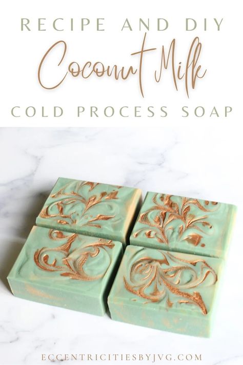 Cold Process Soap Ideas, Cold Process Soap Techniques, Shampoo Making, Homemade Cold Process Soap, Cold Process Soapmaking, Cold Process Soap Designs, Soap Design Ideas, Make Coconut Milk, Soap Making Process