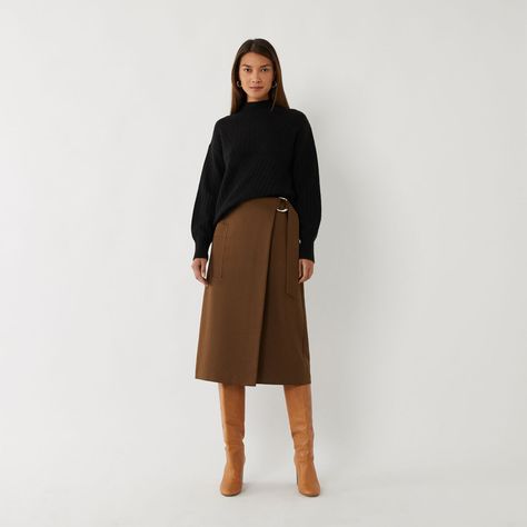 Skirt Winter Outfit, Skirts Satin, Skirts Pleated, Skirt Winter, Midi Wrap Skirt, Winter Skirt Outfit, Satin Midi Skirt, Winter Skirt, Skirts For Women