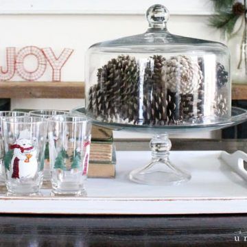 How to Build a Vintage Sled | The Summery Umbrella Rustic Thanksgiving Table, Cake Stand With Cover, Cake Stand Decor, Winter Tablescapes, Snow Globe Crafts, Globe Crafts, Rustic Thanksgiving, Holiday Diy Projects, Winter Centerpieces