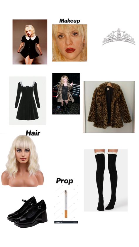 Courtney Love Costume, 2000s Costume Ideas, Riot Grrrl Aesthetic, 2000s Costume, Love Costume, Courtly Love, Trio Halloween Costumes, Halloween Costumes Friends, Riot Grrrl