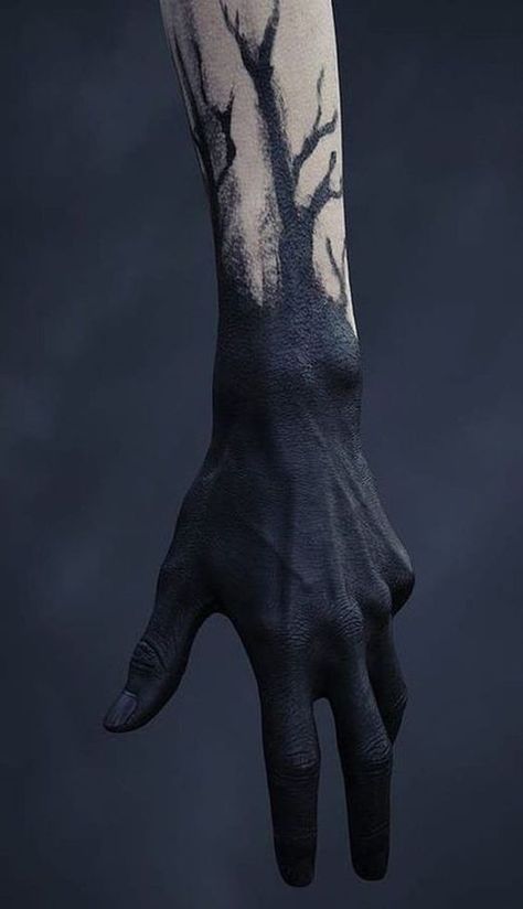 Black Hand Tattoo, Dnd Outfits, Hand Tatto, Kule Ting, Solid Black Tattoo, Black Tattoo, Seni 3d, Arte Obscura, 문신 디자인