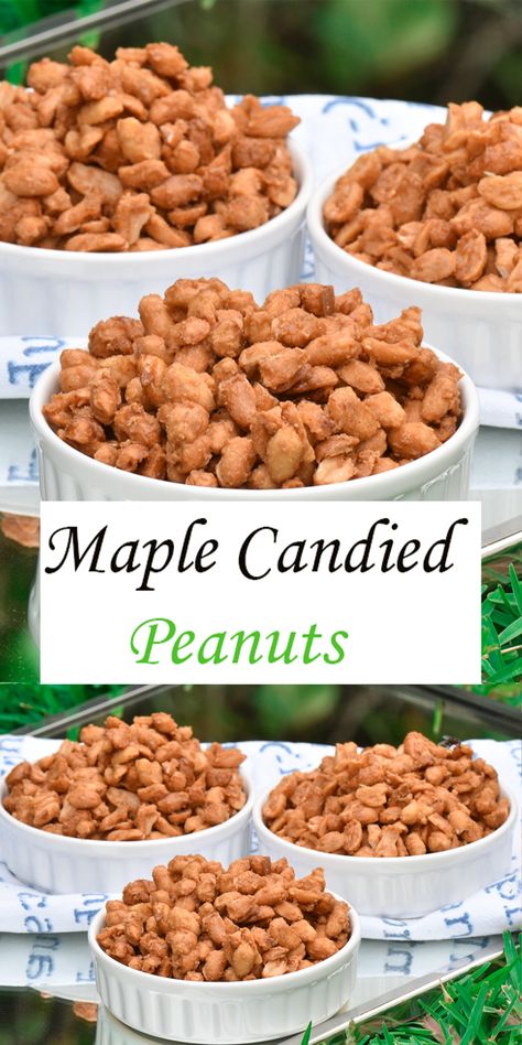 Maple Syrup Gift Ideas, Flavored Nuts Recipes, Glazed Peanuts Recipe, Fall Candy Ideas, Maple Nut Goodies Recipe, Maple Nut Goodies Candy Recipe, Candied Peanuts Recipe, Glazed Nuts Recipe, Maple Nut Goodies