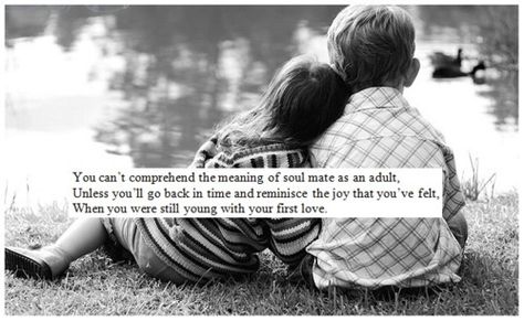 First love. Quotes About Childhood, Boy Childhood, Childhood Sweethearts, Couple Cute, Inspiring Images, Love Quotes, Resolution, Quotes