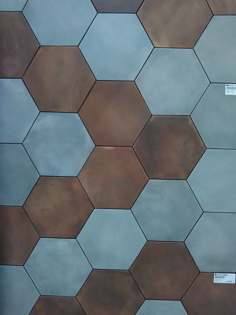 Tile Transition, Hexagon Floor Tiles, Hexagon Floor, Marble Flooring Design, Brown Tile, Flooring Design, Marble Flooring, The Gardener, Water Ripples