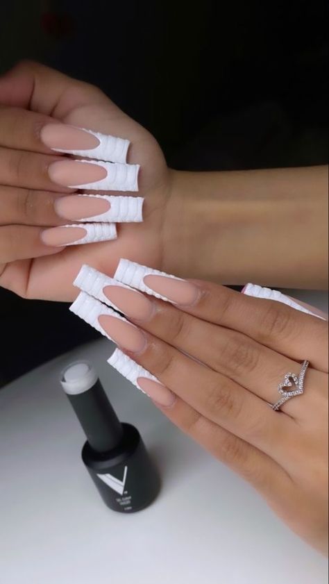 Xl Long Acrylic Nails White, Full Sets Nails, Long Simple Nails, Latina Acrylic Nails Short, Baddie Nails Ideas, Nail Long, Short Square Acrylic Nails, Long Acrylic Nails Coffin, Acrylic Nails Coffin Pink