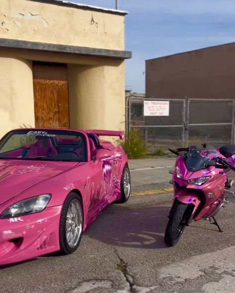 Hello Kitty Bike, Biker Vibes, Pink Motorcycle, Pink Car Accessories, Blue Motorcycle, Motorcross Bike, Pink Bike, Baby Bike, Motorcycle Aesthetic