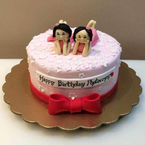 50 Sister Cake Design (Cake Idea) - January 2020 Cake For Twins Girls Birthday, Sister Cake Ideas, Twins Cake Design, Birthday Cake For Sister Ideas, Birthday Cake For Twins Sisters, Cake For Sister Birthday, Twins Birthday Cake Ideas, Sister Birthday Cake Ideas, Birthday Cake For Sister