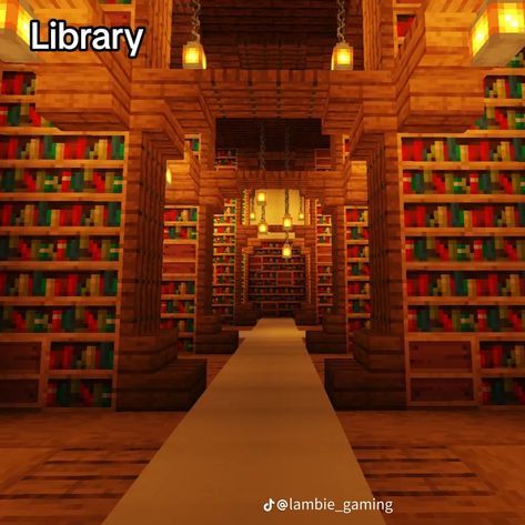 Minecraft Midevil Library, Minecraft Courtroom, Mc Library, Buildings In Minecraft, Minecraft Library Design, Minecraft Library Ideas, Library Minecraft, Minecraft Rooms, Minecraft Backgrounds