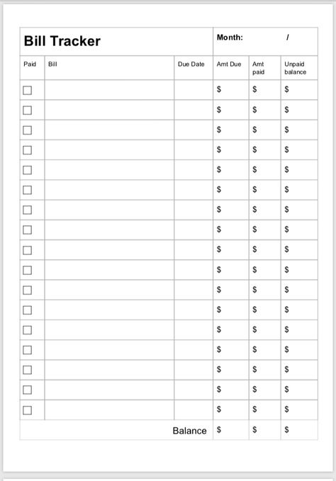 Bill Budget Planner, Bills Organization Ideas Monthly Budget, Free Bill Tracker Printable, Monthly Bill Tracker Free Printable, Bills Organization Ideas, Bill Sheet, Organizing Bills, Printable Bill Tracker, Bill Payment Checklist