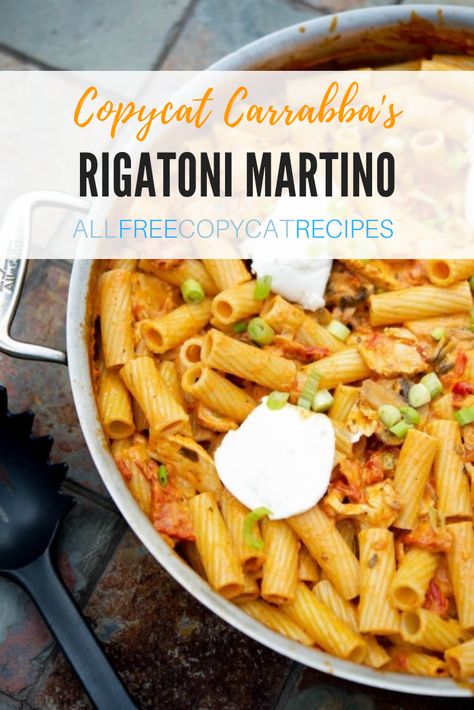 This delicious Carrabba's copycat takes only 30 minutes from start to finish, making it a great choice to make for any weeknight dinner. Get it here! Rigatoni Martino, Penne Pasta Recipes, Restaurant Style Recipes, Best Pasta Recipes, Homemade Noodles, Healthy Pasta Recipes, Healthy Pastas, Easy Pasta Recipes, Penne Pasta