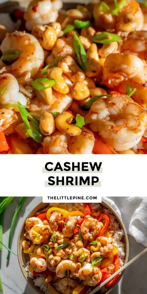 Cashew Shrimp Stir Fry, Cashew Shrimp Recipe, Basic Stir Fry Sauce, Cashew Shrimp, Low Carb Sushi, Cashew Recipes, Gourmet Chicken, Shrimp Stir Fry, Pine Kitchen