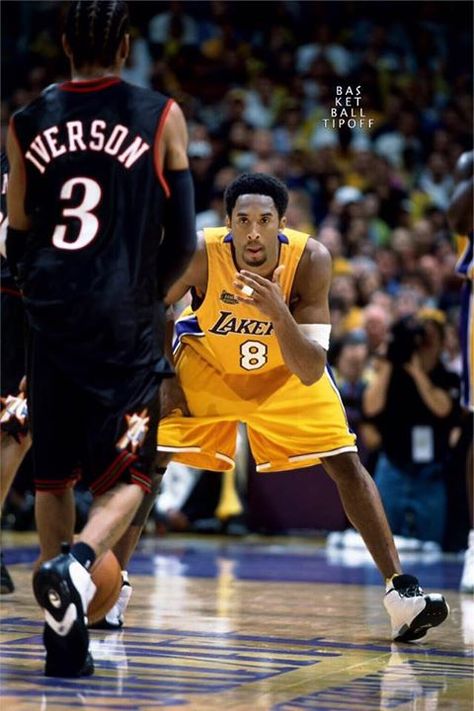 The Mamba Mentality. It was the Philadelphia 76ers vs LA Lakers and it was Kobe Bryant defending Allen Iverson. On that night Iverson dropped 41 points on Kobe's head. When something like that happens to you most players just think of trying harder but not Kobe. He obsessed about it looked for every article and book that he could find about Iverson. He watched every game that Iverson had played studied his every success and every struggle and searched for any weakness he could find. He obses Kobe Bryant Quotes, Kobe Bryant Poster, Wallpaper Painting, Kobe Bryant Nba, Kobe & Gigi, Kobe Bryant Pictures, Kobe Bryant Black Mamba, Basketball Highlights, Quotes Black