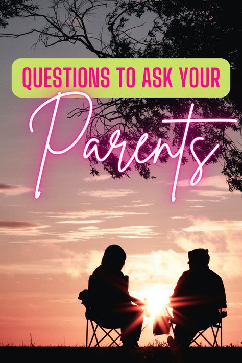 Questions To Ask Your Mother, Questions To Ask Your Parents, Rekindle Relationship, Older Parents, Abdominal Pain Relief, List Of Questions, Personal Achievements, Parents Anniversary, Embarrassing Moments