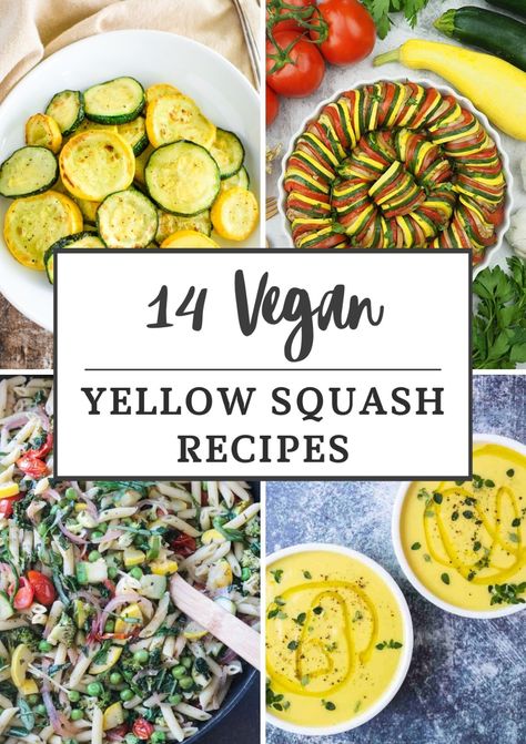 Yellow Squash Vegan Recipes, Vegan Summer Squash Recipes, Vegan Yellow Squash Recipes, Yellow Squash Muffins, Vegan Squash Recipes, Yellow Zucchini Recipes, Roasted Squash Recipes, Roasted Yellow Squash, Summer Squash Soup