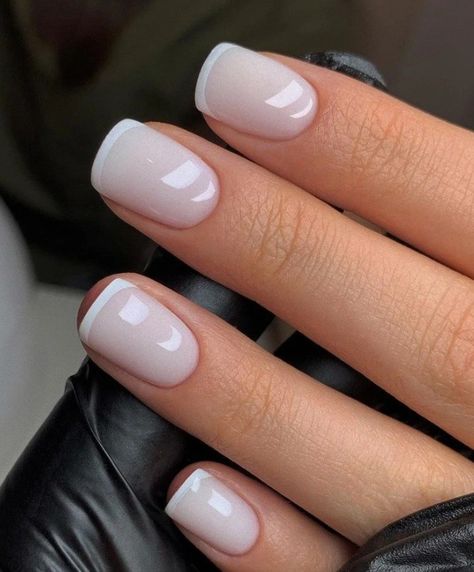 French Manicure For Short Nails, Manicure For Short Nails, Milky Nails, French Manicure Nails, Subtle Nails, Nail It, Work Nails, Cute Gel Nails, Neutral Nails