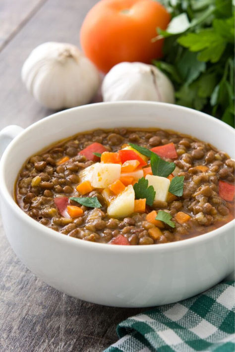 Alton Brown Lentil Soup Recipe Alton Brown Lentil Soup, Brown Lentil Soup, Lentil Soup Recipe, Brown Recipe, Lentil Soup Recipes, Standard Process, Alton Brown, Colorful Vegetables, Lentil Soup