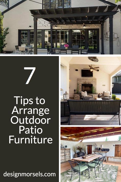 7 Creative Tips to Arrange Outdoor Patio Furniture