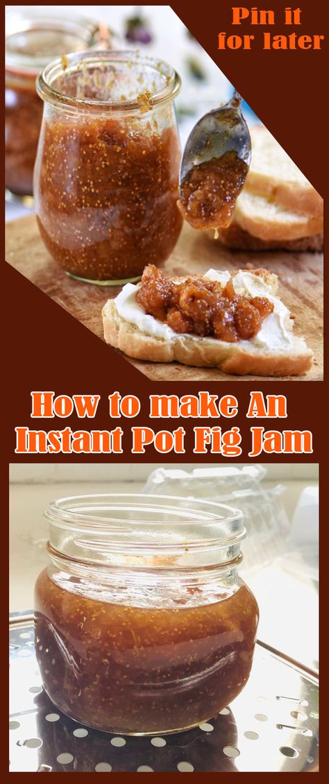 How to make An Instant Pot Fig Jam | superfashion Fig Preserves Recipe, Best Homemade Biscuits, Fig Jam Recipe, Pumpkin Spice Cheesecake, Cooking Pumpkin, Holiday Desserts Table, Whats For Lunch, Best Instant Pot Recipe, Jam Recipe