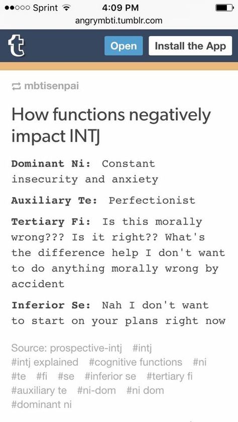 Primarily a young, turbulent INTJ but we've all been here, some are still stuck.  Being INTJ isn't for the average person. Intj Humor, Intj Women, Intj T, Intj And Infj, Typewriter Series, Intj Intp, Intj Personality, Myers Briggs Personality Types, Myers–briggs Type Indicator