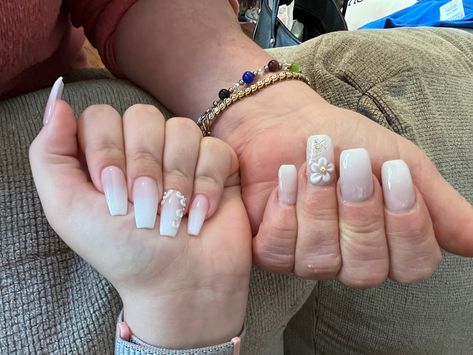 Mother and Daughter Matching nails ♥️ Mother Daughter Nails, Mother Daughter, Nails