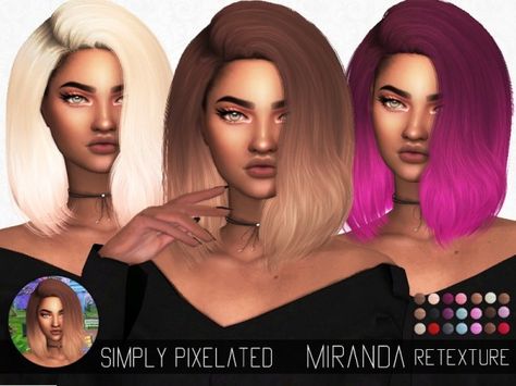 The Sims Resource: Ade`s Miranda hair retextured by SimplyPixelated for Sims 4 Clare Siobhan Sims Cc, Sims Cc Folder, Clare Siobhan Sims, Clare Siobhan, Lola Hair, The Sims 4 Cabelos, Sims 4 Tsr, Clothes Cc, Sims 4 Black Hair