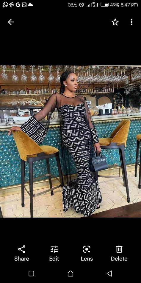 Black And White African Print Dresses, Ankara Gown With Net, Modest Ankara Dress Styles, Ankara Dress Designs, Modest Dresses Fashion, Ankara Dress Styles, Chic Dress Classy, African Print Dress Ankara, Best African Dresses