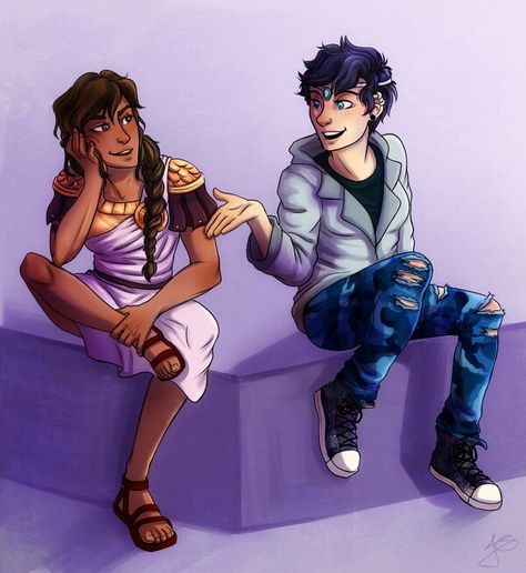 Reyna and Thalia Reyna And Thalia Fan Art, Thalia Grace And Reyna, Thalia X Reyna Fan Art, Reyna And Thalia Ship, Thalia And Reyna, Thalia X Reyna, Artemis Percy Jackson, Thalia Grace, Zio Rick