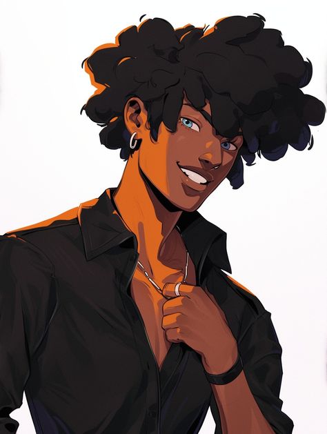 Black Man Drawing Character Design, Poc Character Design, Black Male Character Design, Black Oc Male, Ocs Rpg, Horror High, Brown Barbie, Obey Art, Marvel Characters Art