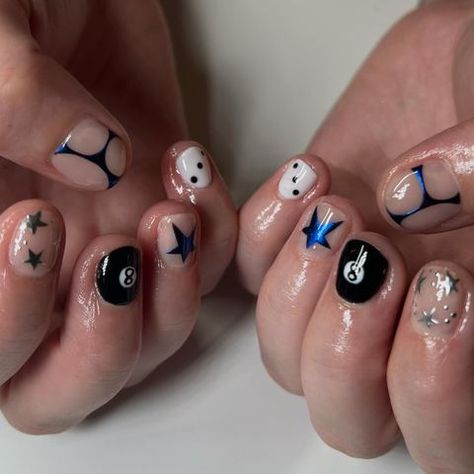 az nail tech ✩ tempe/phx (@nailzbyambz) • Instagram photos and videos Men Gel Manicure Designs, Cool Manicure Designs, Natural Nail Gel Manicure Designs, Gel Nails Masc, Short Nails Cute Design, Short Nails Masc, Men’s Gel Nails, Boy Nails Ideas, Short Creative Nails