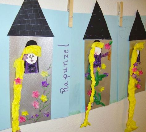 Fantastic Fairy Tale Projects to Spark Their Imagination Rapunzel Book, Fairy Tale Projects, Fairy Tales Preschool, Fairy Tale Activities, Fairy Tales Unit, Fairy Tale Crafts, Fairy Tale Theme, Traditional Tales, Fairytale Nursery