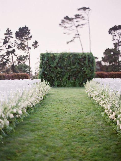 Lush Greenery Wedding, White And Greenery Wedding, Wedding By The Beach, Wedding Dress Illusion, Ceremony Arches, Classic And Elegant Wedding, Country Club Reception, Lihi Hod, Greenery Centerpiece