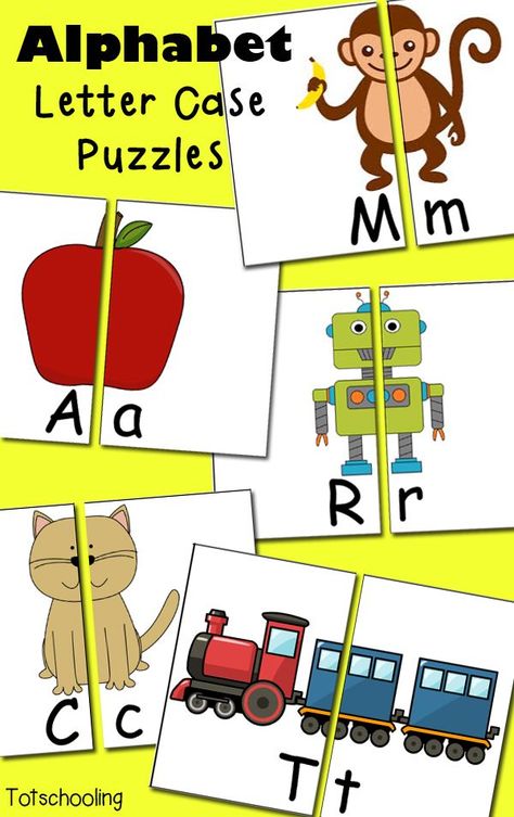 Free Alphabet Letter Case Puzzles | Totschooling - Toddler and Preschool Educational Printable Activities Letter Practice, Alphabet Puzzle, Letter Case, Lacing Cards, Abc Activities, Alphabet Puzzles, Alphabet Games, Preschool Literacy, Alphabet Crafts