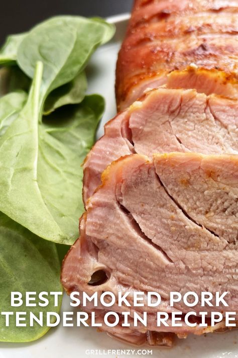 This smoked pork tenderloin is tender, juicy, and an excellent choice for your next backyard BBQ adventure. In this smoker recipe for pork tenderloin, we're preparing a simple rub, and letting the smoker do all the heavy lifting, done in just an hour and a half! | smoked pork tenderloin rub | smoked pork tenderloin traeger | smoked pork tenderloin recipes smokers | smoked pork tenderloin pellet grill | smoked pork tenderloin recipes | best smoked pork tenderloin recipe Pork Tenderloin Pellet Grill, Pork Tenderloin Traeger, Recipe For Pork Tenderloin, Smoked Pork Tenderloin Recipes, Pork Tenderloin Rub, Smoked Pork Recipes, Smoked Pork Tenderloin, Mustard Pork Tenderloin, Apple Pork Tenderloin