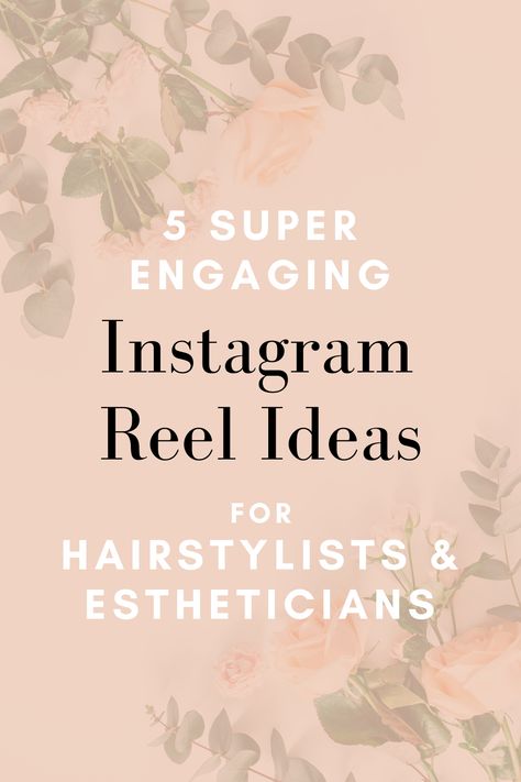 Hairstylist Reel Ideas, Hairstylist Content Ideas, Hairstylist Instagram Content, Ideas For Reels, Salon Marketing Ideas, Salon Marketing Social Media, Hairstylist Marketing, Instagram Reel Ideas, Salon Promotions