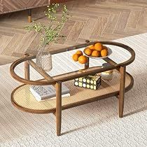 Rattan Shelf, Rattan Coffee Table, Reception Room, Wood Structure, Glass Coffee Table, Coffee Table With Storage, Center Table, Modern Coffee Tables, Tea Table