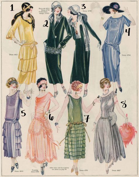 1923 1923 Fashion, Vintage Fashion Sketches, Old Fashion, Fashion Plates, Historical Fashion, Fashion Sketches, Just For Fun, Old Fashioned, Period