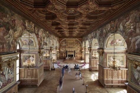 Marvel at the ornate Italian frescoes in the ballroom of the Chateau de Fontainebleau. The Ritz Paris, Loire River, Castles Interior, American Antiques, The Louvre, Romantic Travel, Paris Travel, France Travel, Travel Inspo