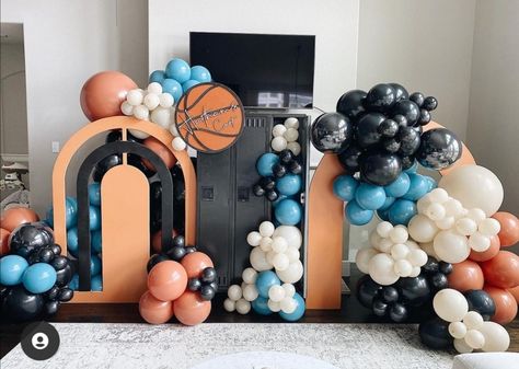 Basketball Theme Birthday, Basketball Baby Shower, Instagram Number, Basketball Theme Party, Baby First Birthday Themes, Deco Ballon, Basketball Birthday Parties, Basketball Theme, Basketball Birthday