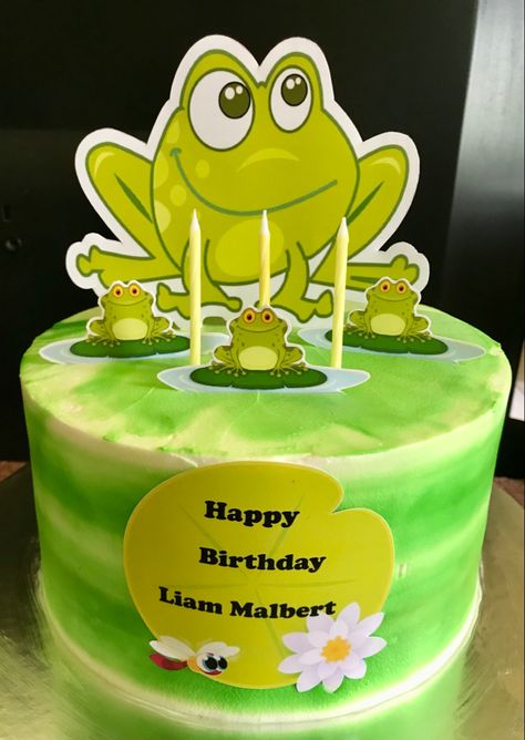 Frog Theme Cake, Frog Themed Cake, Cake For Birthday, Frog Theme, Baking Project, Theme Cake, Green Frog, Themed Cakes, Birthday Cake