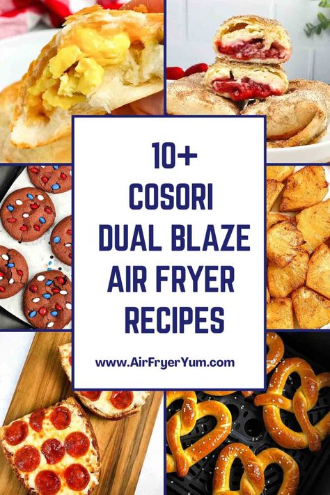 Cosori Dual blaze recipes - Air Fryer Yum Cooking Red Potatoes, Crinkle Fries, Frozen Garlic Bread, Pork Bites, Air Fryer Pork Chops, Air Fryer Oven Recipes, Tailgating Recipes, Chicken Bites, Cooking Guide