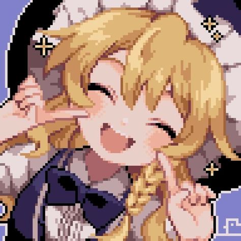 Marisa Touhou, Kirisame Marisa, Piskel Art, Pixel Characters, Virtual Private Server, Arte 8 Bits, Cocoppa Wallpaper, 8bit Art, Cool Pixel Art