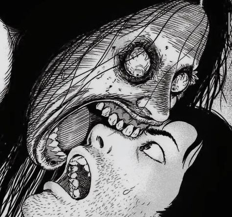 Horror Vintage, Creepy Drawings, Japanese Horror, Junji Ito, Horror Show, Dark Art Illustrations, Arte Inspo, Sketch Inspiration, Horror Comics