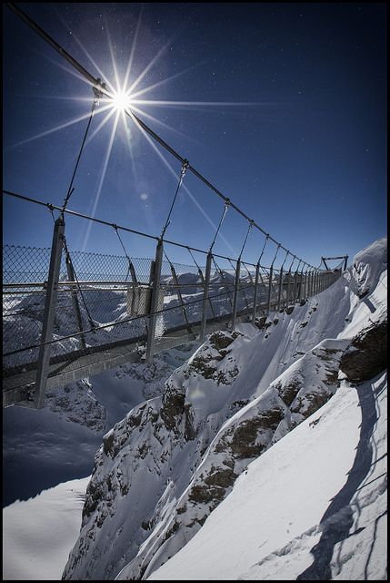 Titlis Cliff Walk in Mount Titlis Switzerland Mount Titlis Switzerland, Titlis Switzerland, Mount Titlis, Swiss Mountains, Student Travel, Places In Europe, Europe Trip, Special Places, Most Beautiful Places