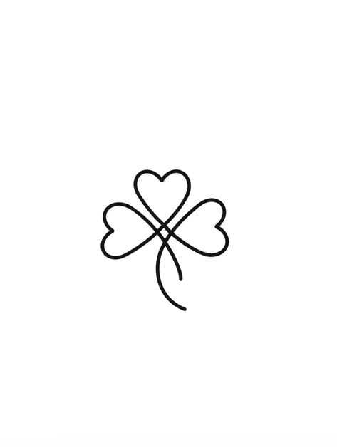 Mini Celtic Tattoo, Heart Clover Tattoo, Small Four Leaf Clover Tattoo, Celtic Shamrock Tattoo, Hand Drawn Heart Tattoo, 3 Leaf Clover Tattoo, Irish Shamrock Tattoo, Pair Tattoos, Ireland Tattoo