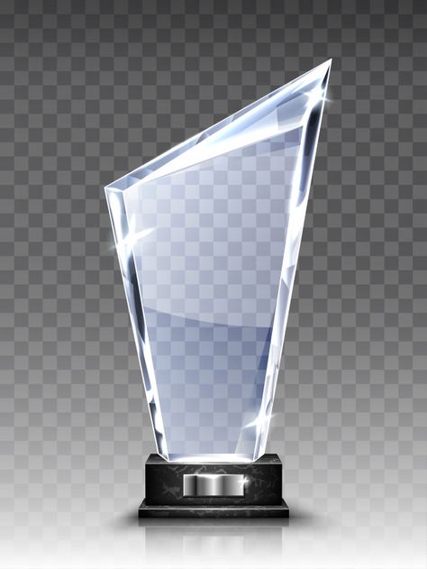 Glass trophy or acrylic winner award rea... | Free Vector #Freepik #freevector #certificate #light #sport #celebration Glass Trophy, Trophy Shelf, Trophy Collection, Glass Trophies, Acrylic Trophy, Wooden Shield, Business Brochure Design, Glass Plaques, Glass Awards