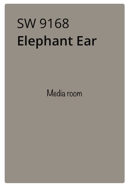 Elephant Ear Sherwin Williams Exterior, Elephant Ear Sherwin Williams, Old English Home, Elephant Eating, Elephants Breath, Rock River, Exterior House Paint Color Combinations, Midcentury Home, Exterior Paint Colors For House