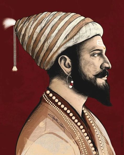 Shivaji Maharaj Wallpaper, Maharana Pratap Art, Shivaji Maharaj Painting, Chatrapati Shivaji Maharaj, Maharaj Wallpapers, Electric Guitar Art, Chatrapati Shivaji, Chhatrapati Shivaji Maharaj, Ganapati Bappa